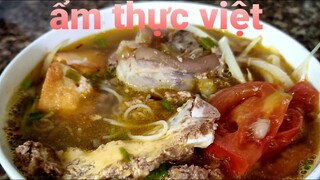 cách làm bún riêu cua đồng/ẩm thực việt