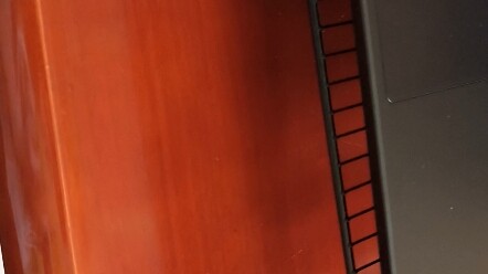 Barbecue grill, a real laptop stand