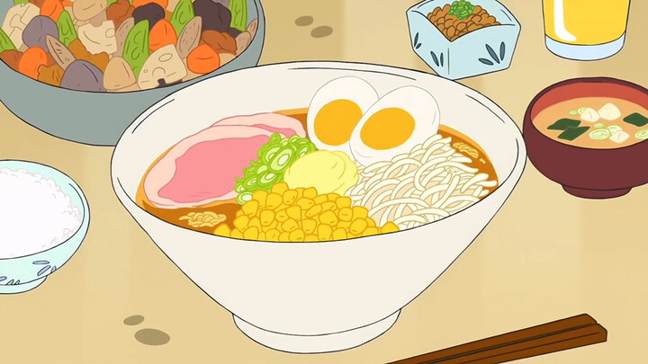 【ชินจังจอมแก่น】ราเม็งข้าวโพดมิโสะครีมหอมฟุ้งน่ากิน วันนี้ “ผักดองอิเล็กทรอนิกส์” มาแล้ว มากินข้าวร่ว