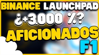 BINANCE lanza NUEVO token/ Equipo de LA FORMULA 1 / LAUNCHPAD NUEVA OPORTUNIDAD