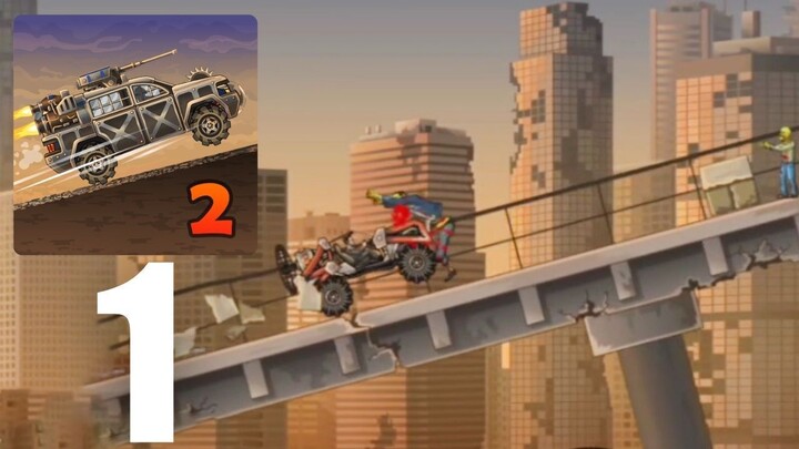 Earn To Die 2 Part 1 : Car 1 Day 1 to 19 Speed 23.1 ZombieHits 53 (Android/iOS Gameplay Walkthrough)