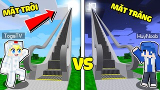 TÔ GÀ THỬ THÁCH 24H XÂY THANG MÁY 1000 TẦNG LÊN MẶT TRỜI VÀ MẶT TRĂNG TRONG MINECRAFT