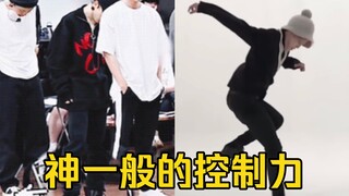 边系鞋带边跳舞、踩透明箱子…神一般的控制力