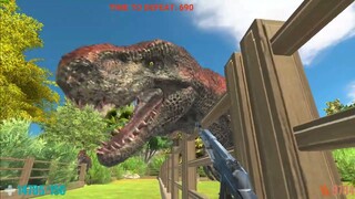 Dinosaurs Escape from Cages. Fps Perspective! Animal Revolt Battle Simulator