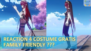 Reaction 4 Costume Gratis Family Friendly - Genshin Impact Indonesia