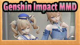 [Genshin Impact/MMD] Tarian panas dua gadis dengan skins di Genshin Impac
