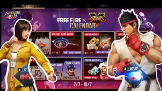 FREE FIRE!! BOCORAN EVENT GRATIS, FF X SETREET FIGHTER, TOKEN RED CONTROLLER, BUNDLE RYU GRATIS