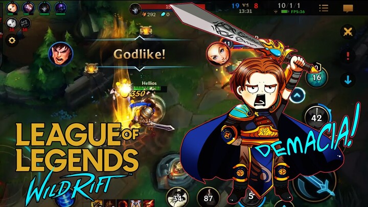 Garen | League of Legends: Wild Rift Alpha Test | SPIN TO WIN!