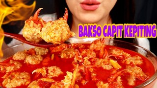 ASMR BAKSO CAPIT KEPITING PEDAS EXTREM | ASMR MUKBANG INDONESIA