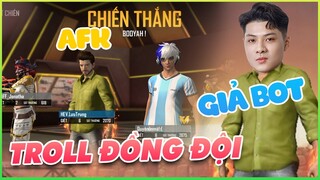 [Free Fire] Leo Rank Tử Chiến Giả Bot AFK Xem Phản Ứng Của Đồng Đội | Lưu Trung TV