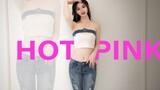 [Qinggeer] Bạn có thích giày và quần jean tốc độ Hot Pink không?