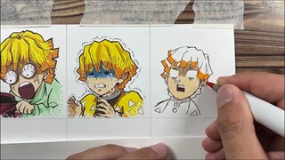 【手绘】把自己活成了表情包！我妻善逸的颜艺合集！