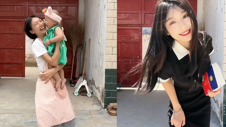 A mom of three shares her cosplay videos, looking beautiful and innocent like an unmarried young wom