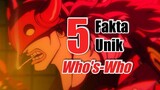 5 Fakta Unik Who's-Who