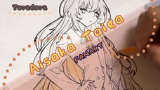 (TORADORA) Fanart Aisaka Taiga //Macan di telapak tangan🐯😻