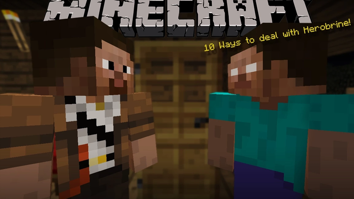 Minecraft - 10 Ways to deal with Herobrine "ถ้าคุณเจอฮีโร่บายจะทำยังไง"