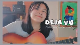 Deja vu - Olivia Rodrigo||Easy Guitar Tutorial