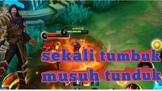 sekali geprek musuh jadi peyek