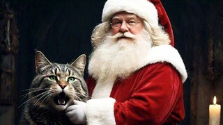 Horror kitty story monster..Save by santa 🎅