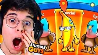GIREI A ROLETA BUGADA DAS ESPECIAIS NA UPDATE SECRETA DO STUMBLE GUYS!