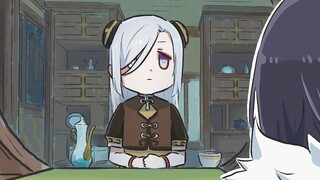 Shen He works part-time as a full-length artist at the Yanshang Teahouse "Weak Heart True Lord"
