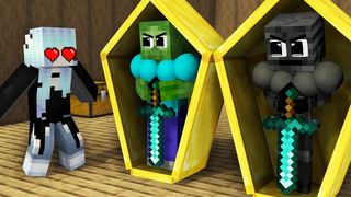 Monster School Good Brother Wither Skeleton และ Baby Sister - Sad Story - Minecraft Animation