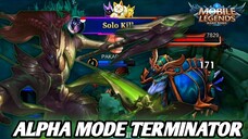 ALPHA MODE TERMINATOR🤯 BENERAN GAK ADA YANG NAHAN❗❗