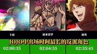 JOJO奇妙冒险中出场时间最多的反派角色（TV版）