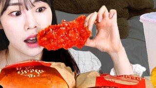 [SULGI]Niềm vui của burger + gà rán｜Bánh mì kẹp thịt thủ công｜Phô mai que｜Bánh trứng