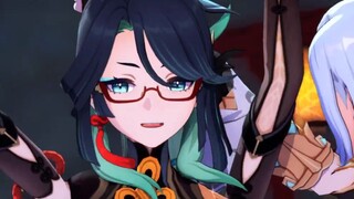 闲云/申鹤/甘雨加吧加吧舞，师徒三人真可爱