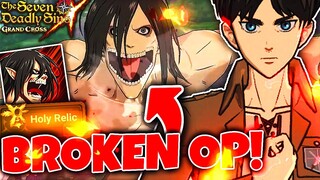 LVL 100 EREN THE GREATEST UNIT IN THE GAME!!! SOURCE: TRUST ME BRO | Seven Deadly Sins: Grand Cross