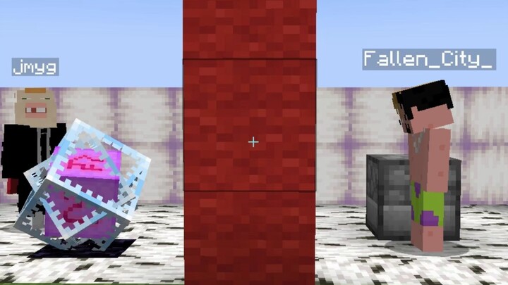 Two-player block guessing game