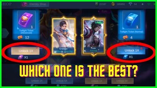 NORMAL vs ADVANCED TWILIGHT TICKET | WHICH ONE IS THE BEST? ANNIVERSARY BOX EVENT FREE DRAW! - MLBB