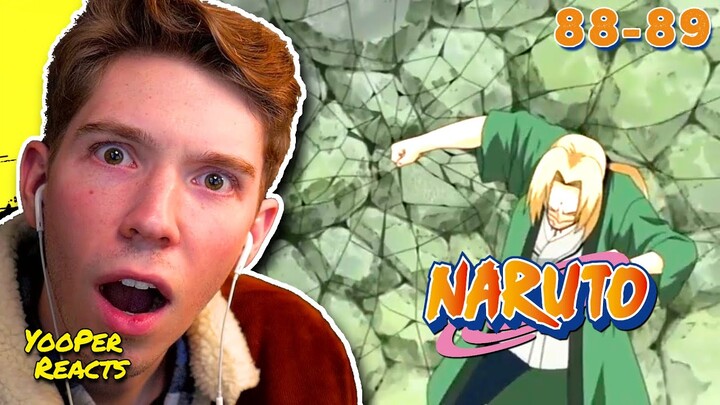 TSUNADE IS THAT LADY!!! 😱😱😱 Naruto Episodes 88-89 [REACTION!]