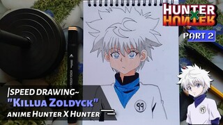 menggambar Killua si bocil gojo satoru (PART 2)