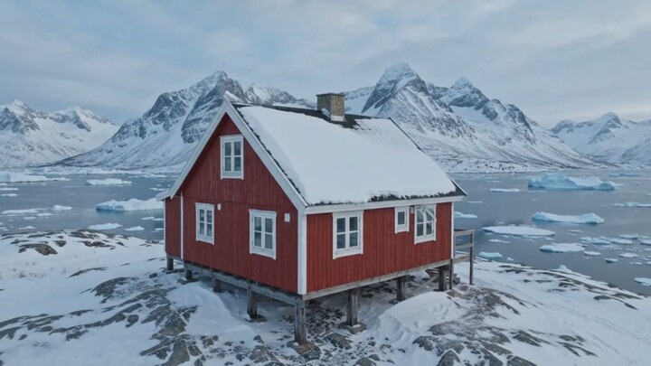 لماذا لا تتجمد بيوت جرينلاند رغم البرد القاتل؟... الحقيقة ستصدمك! 🏠❄️