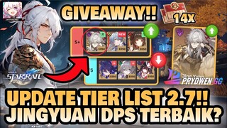 JINGYUAN MEROMBAK TIER LIST!! Update Tier List Terbaru 2.7!! 🤔 | Honkai: Star Rail