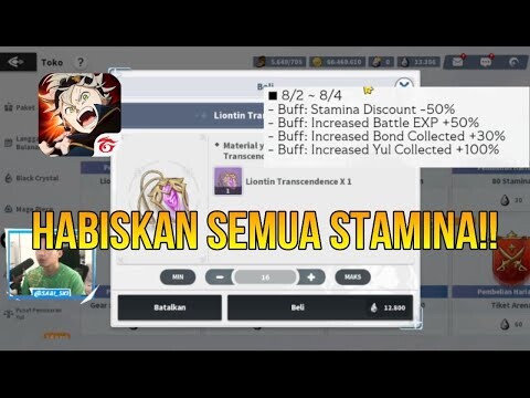 PENTING!! BAKAR SEMUA STAMINA Kalian Kalau MAU CP GEDE!! Black Clover Mobile