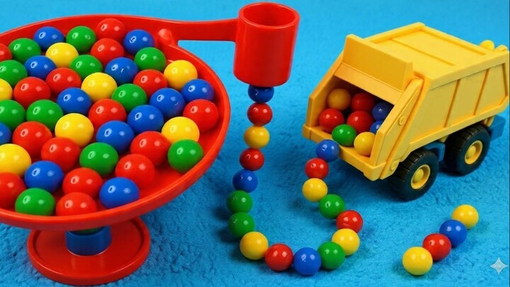 Marble Run Race ASMR 001 Wooden Wave Course Colorful Marbles #marblerun #marblerunrace #asmr
