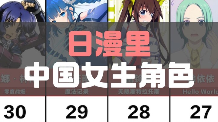 Nhân vật nữ Trung Quốc trong anime Nhật có điểm chung gì?