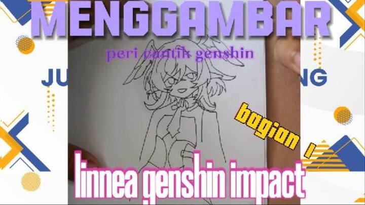 menggambar linnea desain animne 90 an