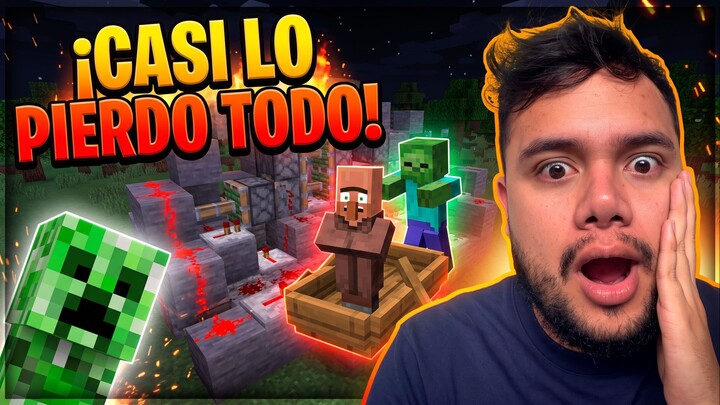 SE ME COMPLICÓ TODO: Mecanismo de Aldeanos y Casi lo Pierdo TODO en Minecraft Horizons