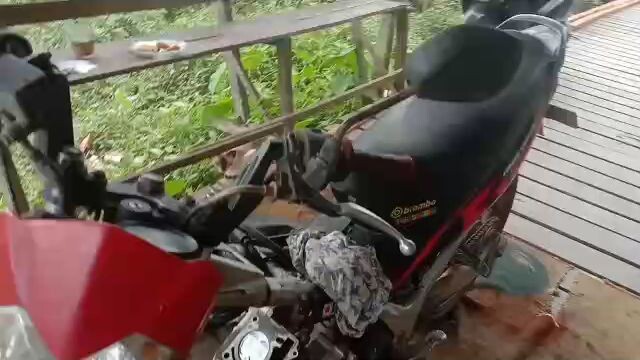 pemasangan alat untuk motor satria Fu 150