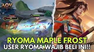 RYOMA MAPLE FROST!! SKIN COLLAB SNK X AOV KEDUA WAJIB BANGET DI BELI BUAT USER RYOMA SIH INI