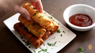 Fried Mozzarella Sticks - No Talk ASMR cooking recipe by Sound Croquette