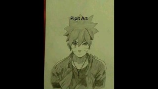 Karya pertama dari tayangan anime 🙏 #pipitart