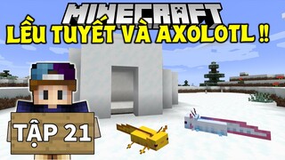 THỬ THÁCH SINH TỒN MINECRAFT 1.17 | Tập 21 | Thám Hiểm Lều Tuyết Và Cứu Dân Làng !!