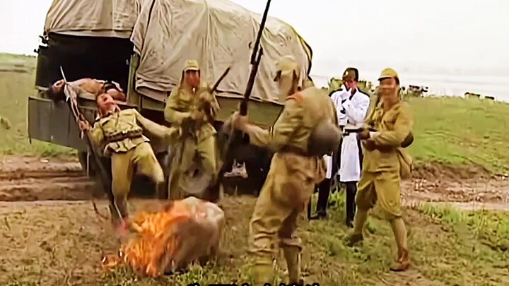 During this shot, the director nearly got burned to death.