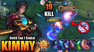 19 Kills!! Kimmy Best Build 2022 - Build Top 1 Global Kimmy ~ MLBB