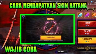 CARA NENDAPATKAN SKIN KATANA WHIRWIND FREE FIRE | TRIK SPIN KATANA WHIRWIND